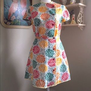 1960’s Mod Floral Two Piece Top & Skirt
